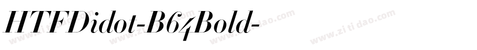 HTFDidot-B64Bold字体转换