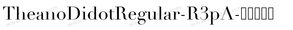 TheanoDidotRegular-R3pA字体转换