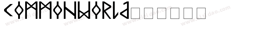 Commonworld字体转换