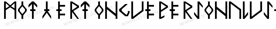 MotherTonguePersonalUse-x3L3m字体转换