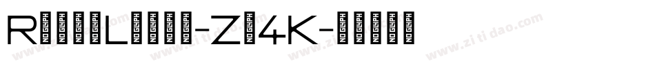 RoundLight-Zv4K字体转换