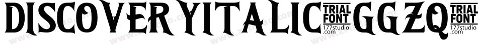 DiscoveryItalic-ggzq字体转换