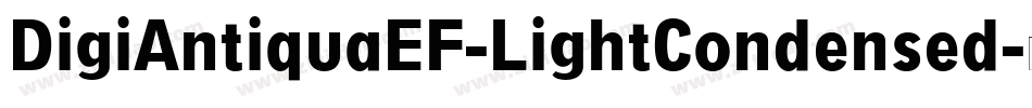 DigiAntiquaEF-LightCondensed字体转换