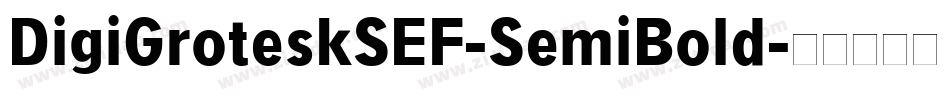 DigiGroteskSEF-SemiBold字体转换