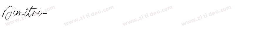 Dimitri字体转换