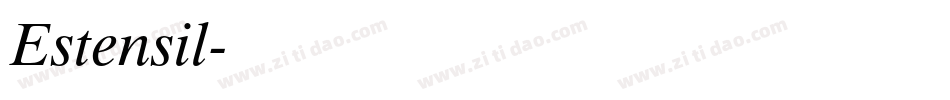 Estensil字体转换