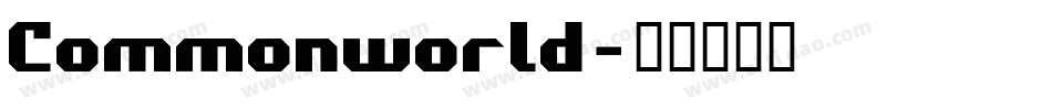 Commonworld字体转换