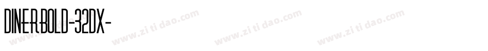 DinerBold-32DX字体转换