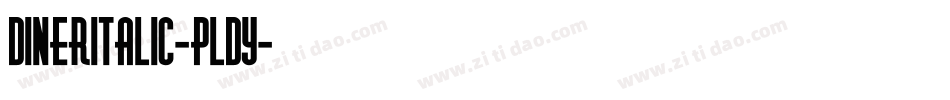 DinerItalic-pLdy字体转换