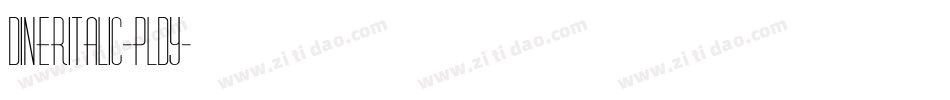 DinerItalic-pLdy字体转换
