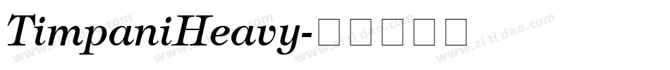TimpaniHeavy字体转换