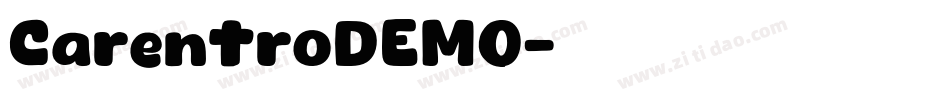 CarentroDEMO字体转换