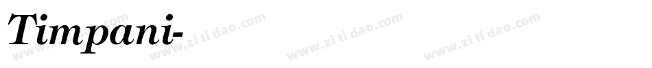 Timpani字体转换