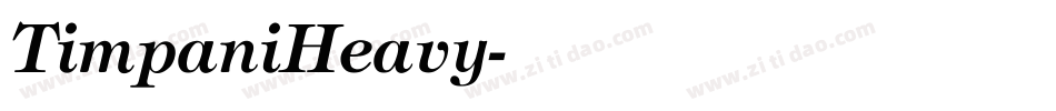 TimpaniHeavy字体转换