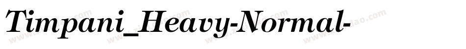 Timpani_Heavy-Normal字体转换
