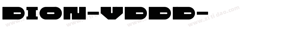 Dion-vdDD字体转换