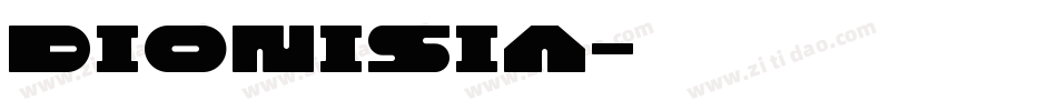 dionisia字体转换