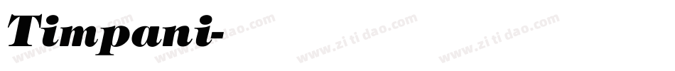 Timpani字体转换