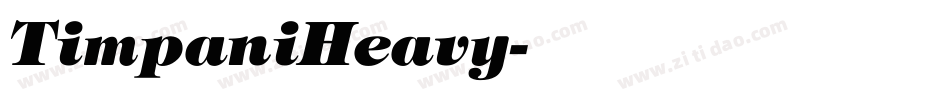 TimpaniHeavy字体转换
