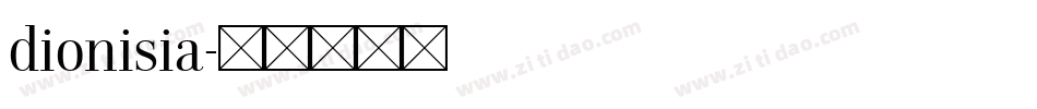 dionisia字体转换