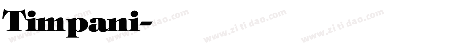 Timpani字体转换