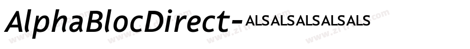 AlphaBlocDirect字体转换