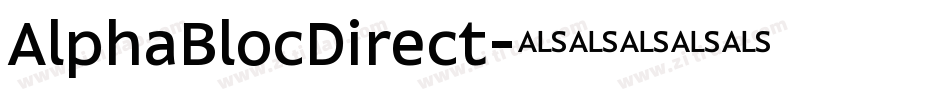 AlphaBlocDirect字体转换