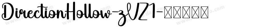 DirectionHollow-zVZ1字体转换