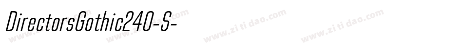 DirectorsGothic240-S字体转换
