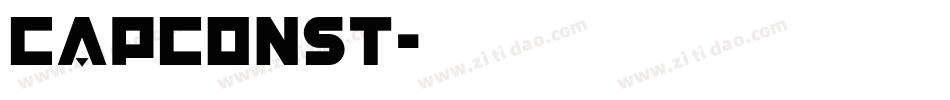 Capconst字体转换