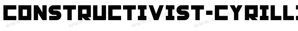 Constructivist-Cyrillic字体转换 Constructivist-Cyrillic字体转换