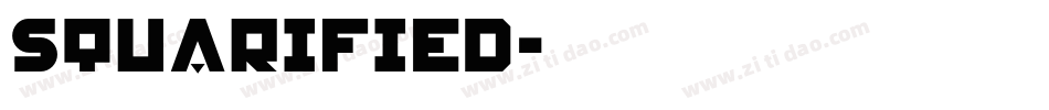 Squarified字体转换