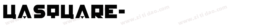 UASQUARE字体转换