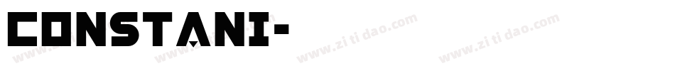 constani字体转换
