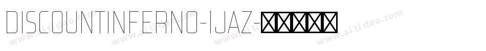 DiscountInferno-1jaZ字体转换