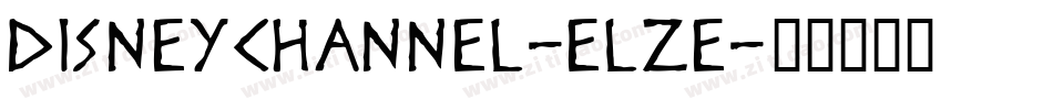 DisneyChannel-eLze字体转换