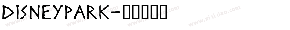DisneyPark字体转换