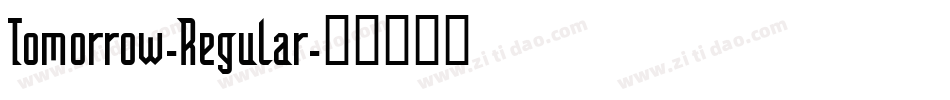 Tomorrow-Regular字体转换