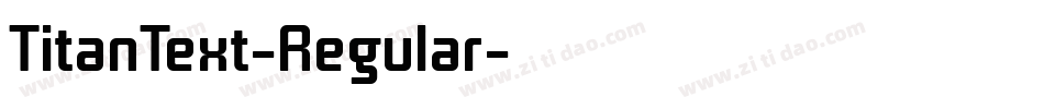 TitanText-Regular字体转换