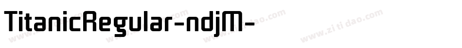 TitanicRegular-ndjM字体转换