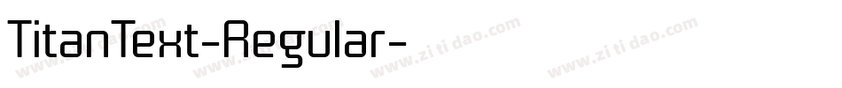 TitanText-Regular字体转换
