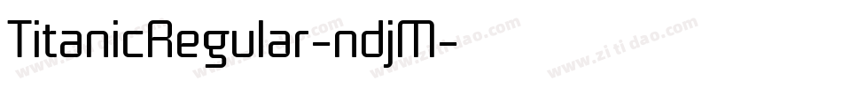TitanicRegular-ndjM字体转换