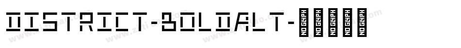 District-BoldAlt字体转换
