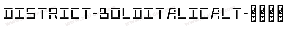 District-BoldItalicAlt字体转换