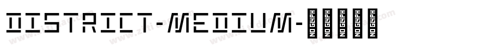 District-Medium字体转换