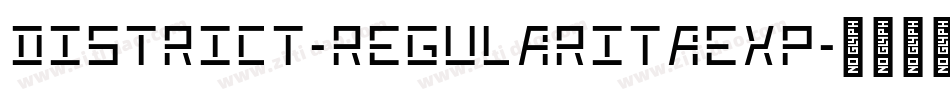 District-RegularItaExp字体转换