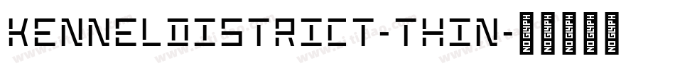 KennelDistrict-Thin字体转换