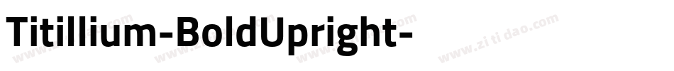 Titillium-BoldUpright字体转换