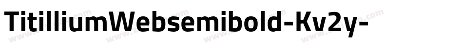 TitilliumWebsemibold-Kv2y字体转换