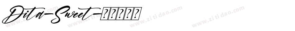 Dita-Sweet字体转换